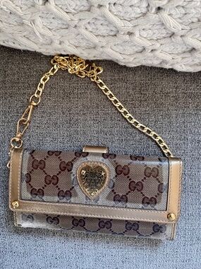Gucci GG Crystal Hysteria Continental Wallet.